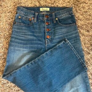 Madewell Exposed Fly Slim Wide Leg Crop 25